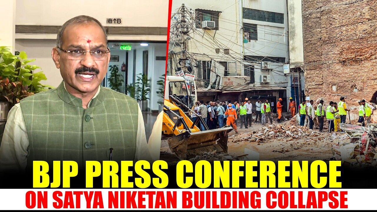 Anil Sharma Addresses Media After Satya Niketan Building Collapse