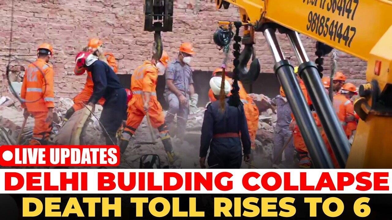 Satya Niketan Building Collapse: Death Toll Rises to 6, Rescue Operations Continue in Delhi