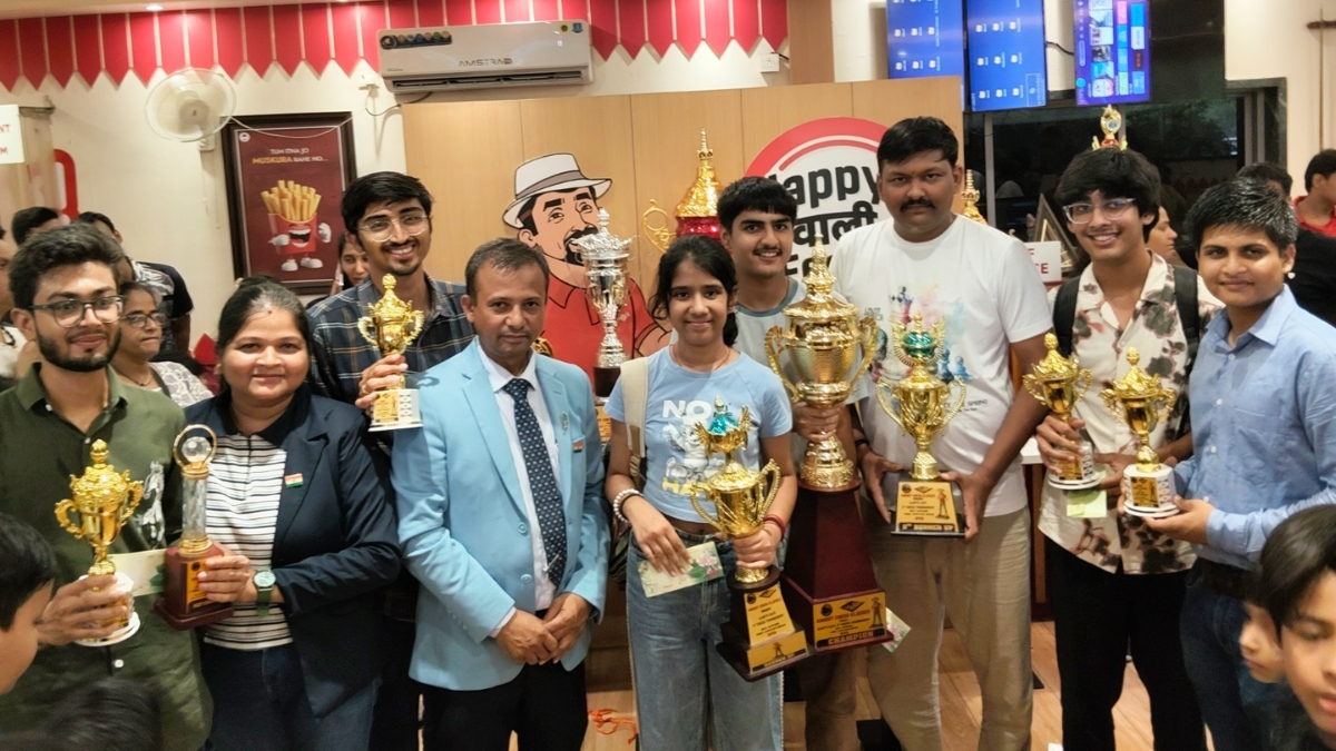 Ajay’s Cafe Hosts Second Rapid & Blitz Chess Tournament in Navsari